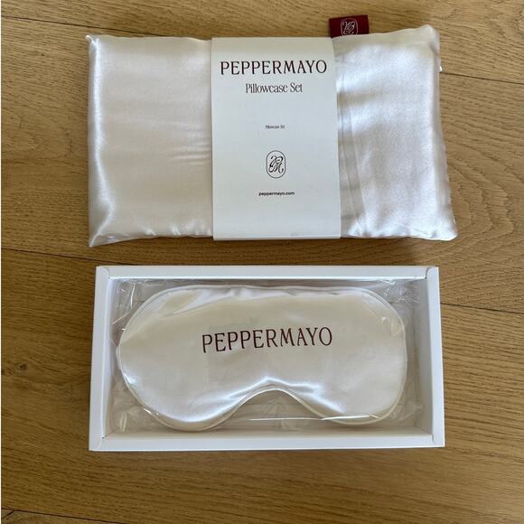 Peppermayo - Pillowcase Set & Sleepmask in Ivory - Picture 2 of 4